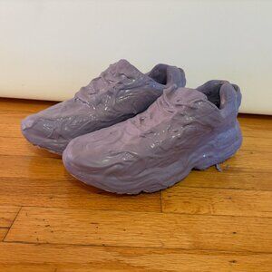 One Of A Kind Latex Painted Sneakers Purple Women's 9